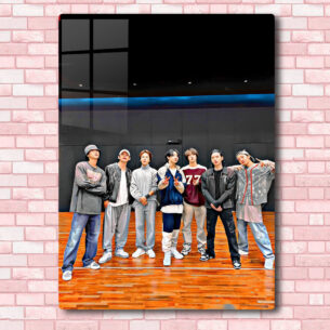 Quadro Metalico BTS Estudio Grupo foto 5