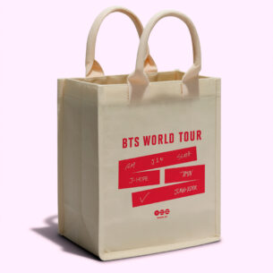 Bolsa Ecobag BTS World Tour 2026 Red