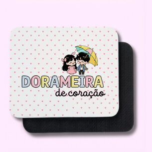 Mouse Pad Dorama Dorameira De Coração 22x18 cm