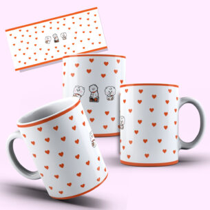 Caneca BTS BT21 RJ Coração
