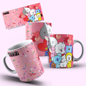 Caneca BTS BT21 Grupo
